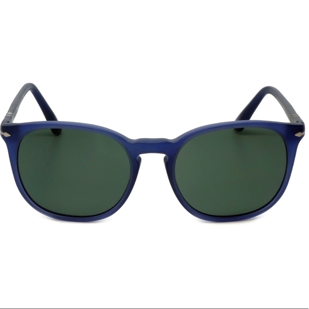 Persol Designer Sunglasses PO3007S-9020/31 in Cobalto & Green Lens